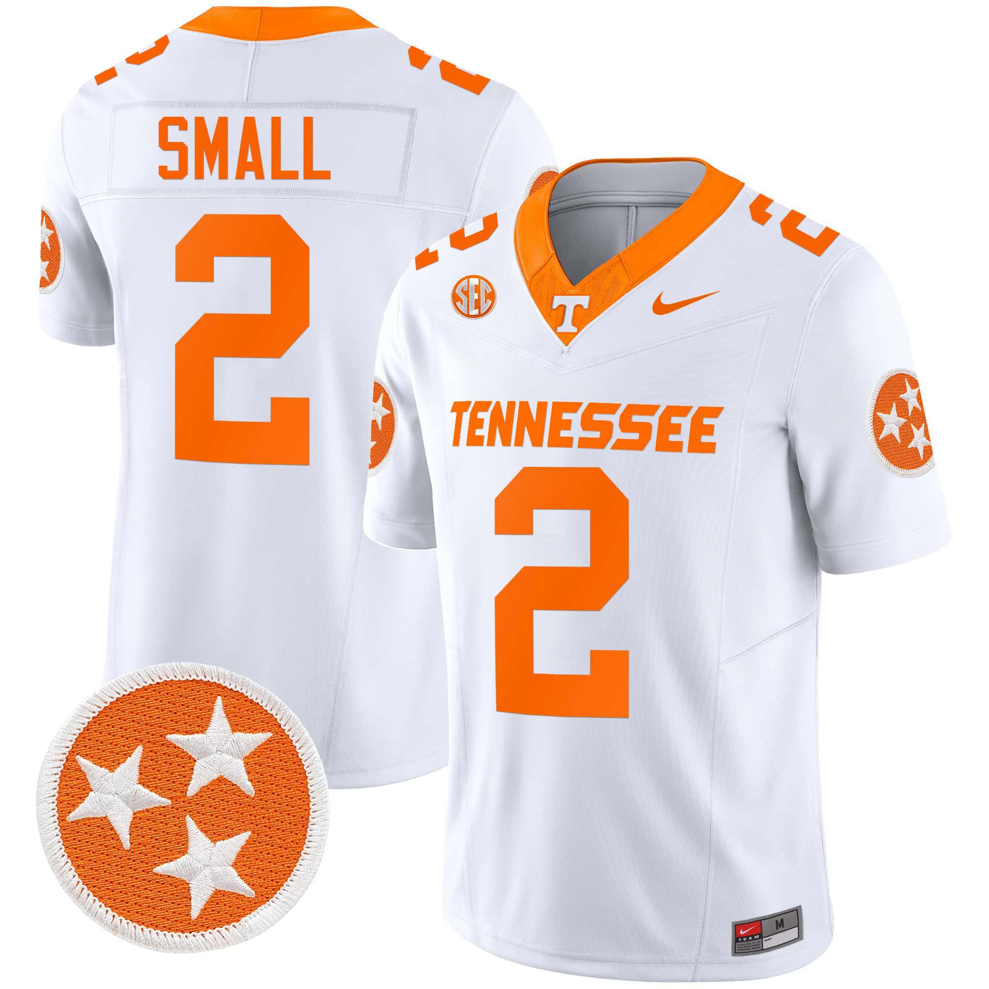 Men Tennessee Volunteers #2 Small White 2024 Nike Vapor Limited NCAA Jersey->ncaa teams->NCAA Jersey